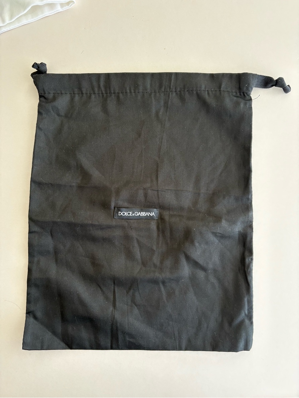 Dolce & Gabbana Black Drawstring Pouch dust bag